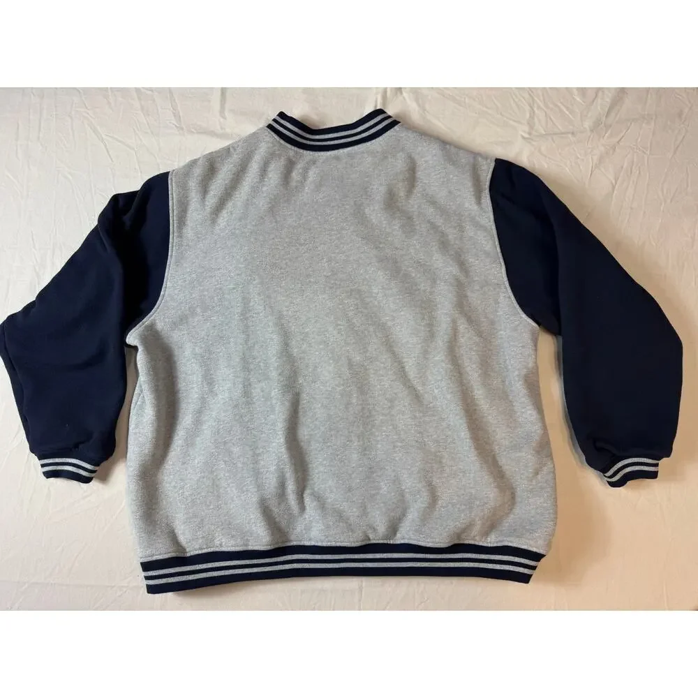 Big Dog Vintage Varsity Jacket Men’s 3X Gray‎ Navy
